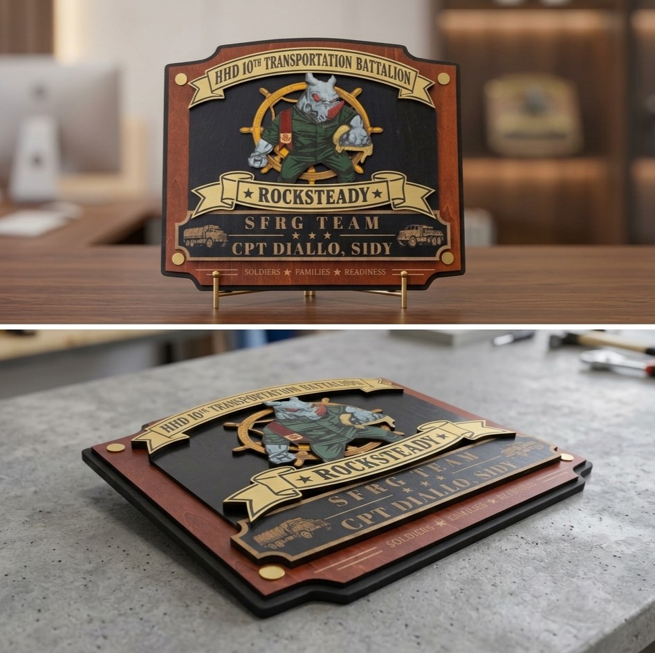 Rocksteady battalion plaque