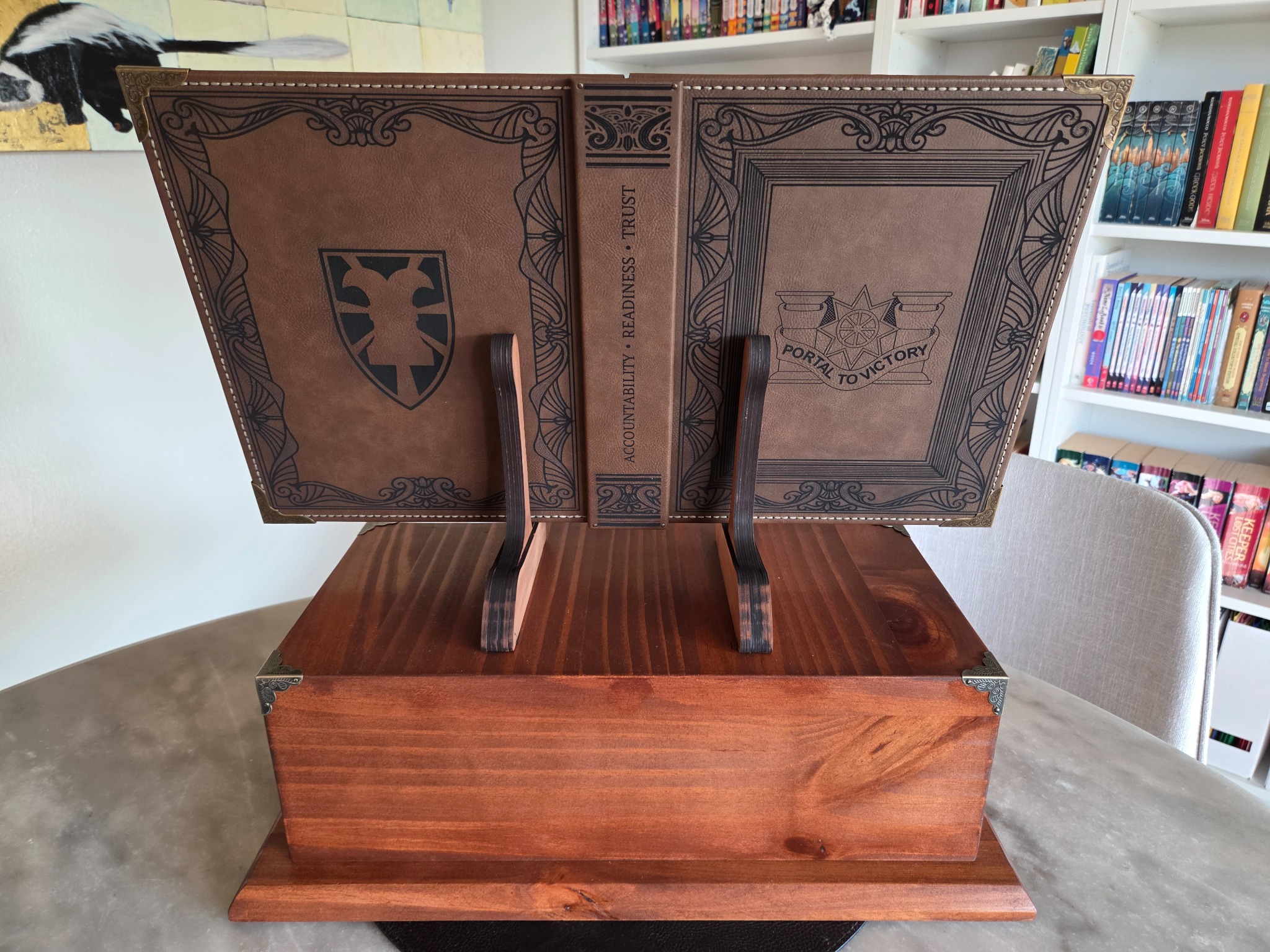 Custom book trophy view 3 of 6