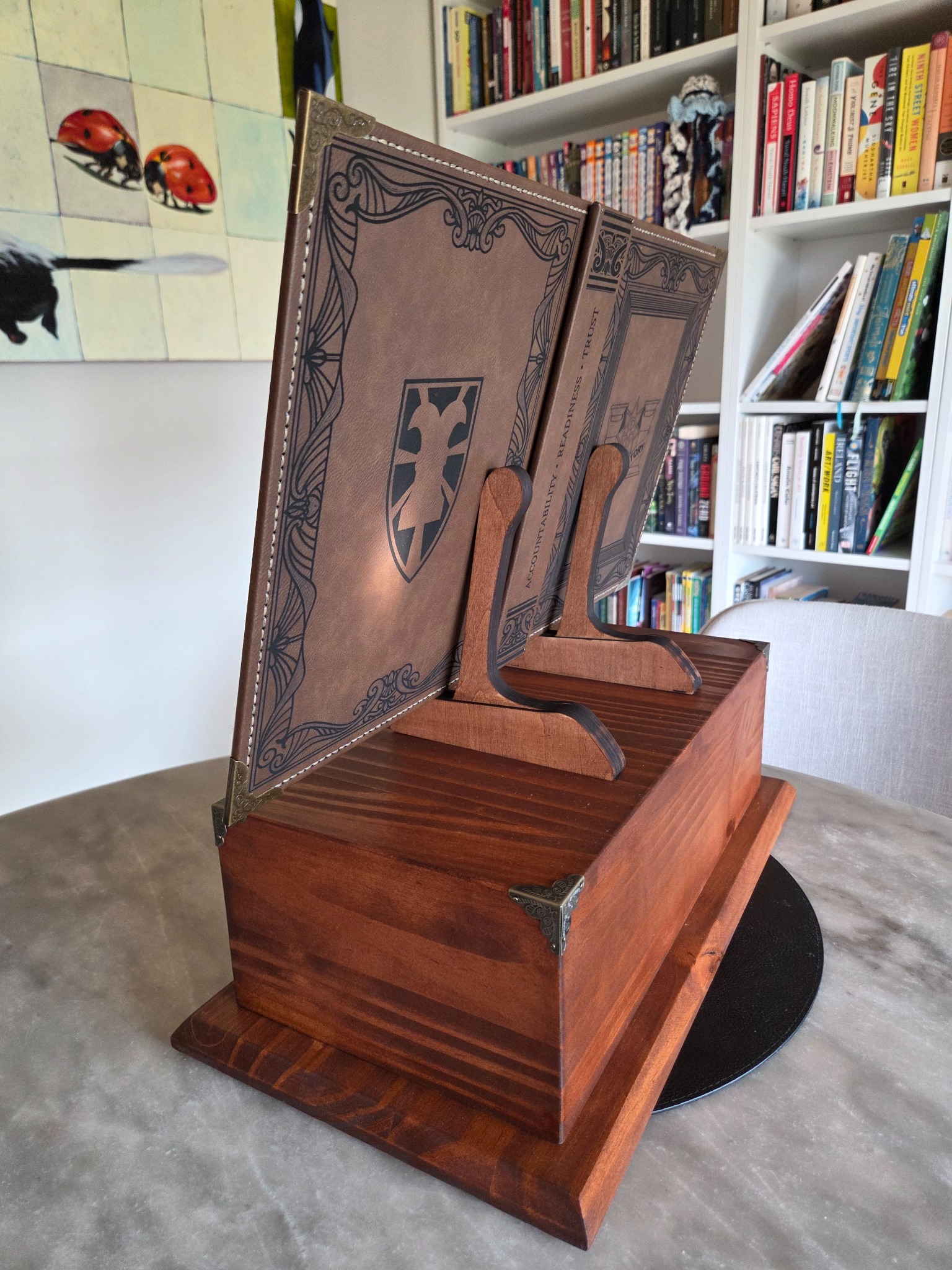 Custom book trophy view 6 of 6