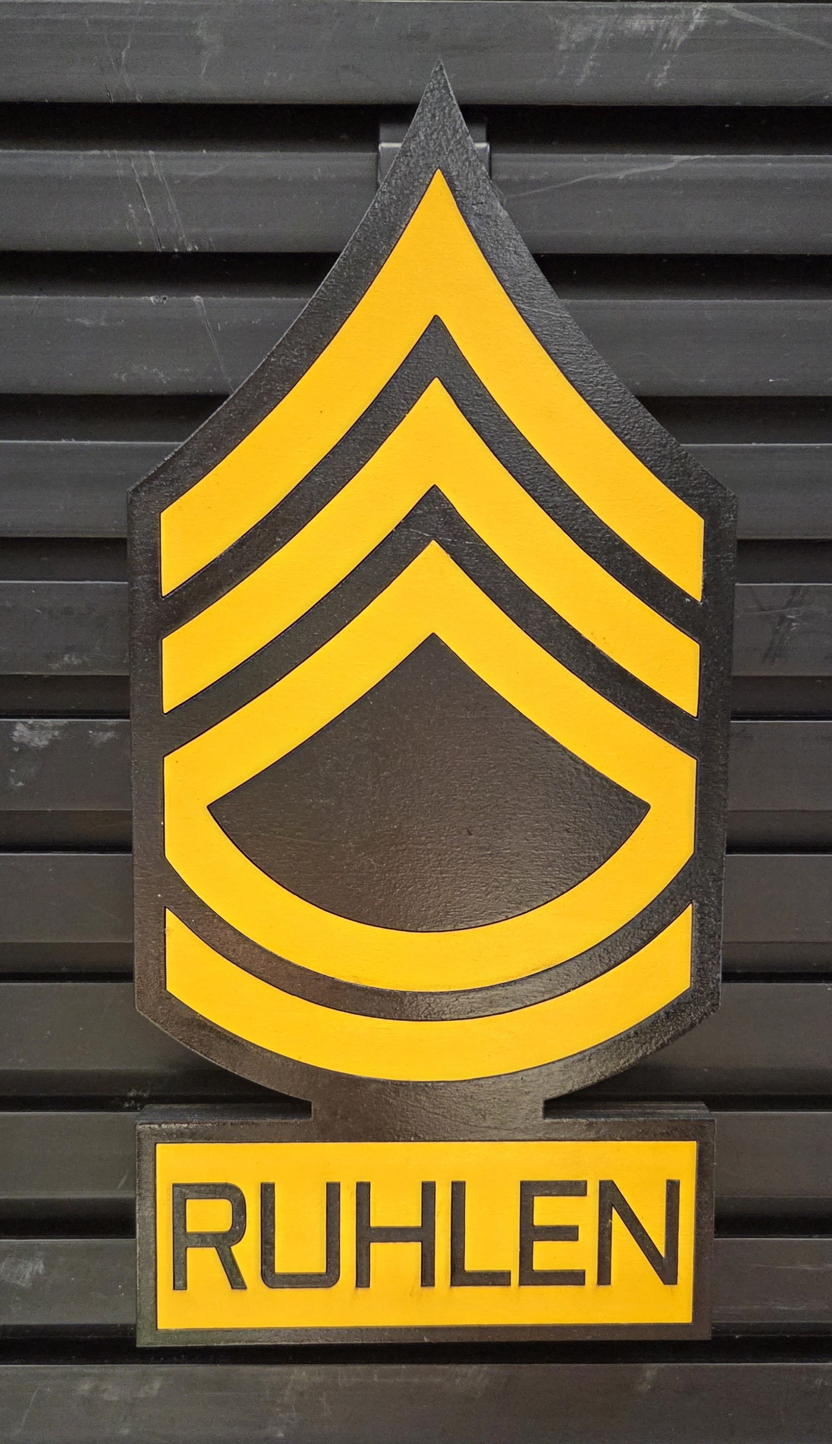 Personalized staff sergeant rank desktop award