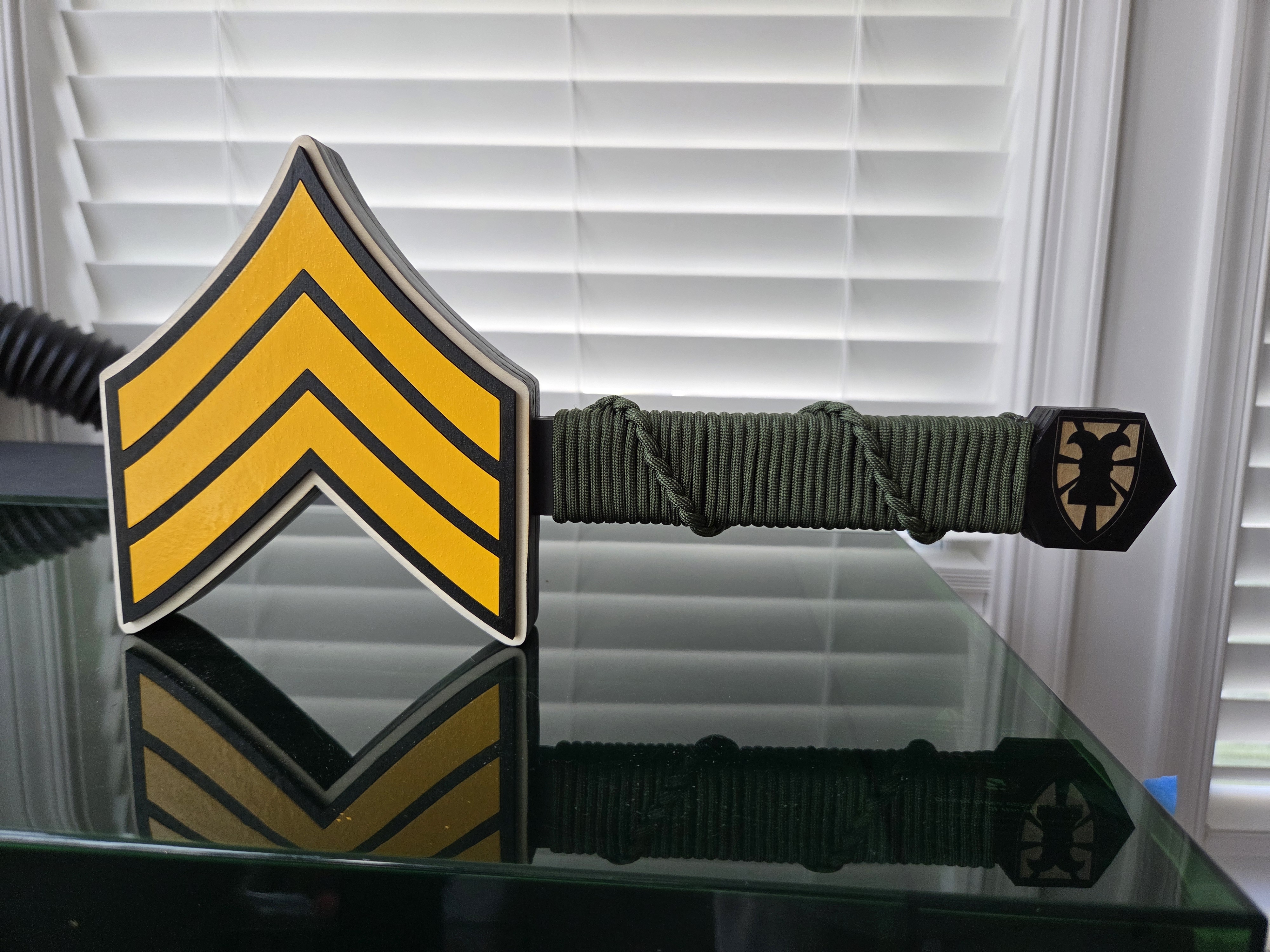 Sergeant rank ceremonial hammer front view