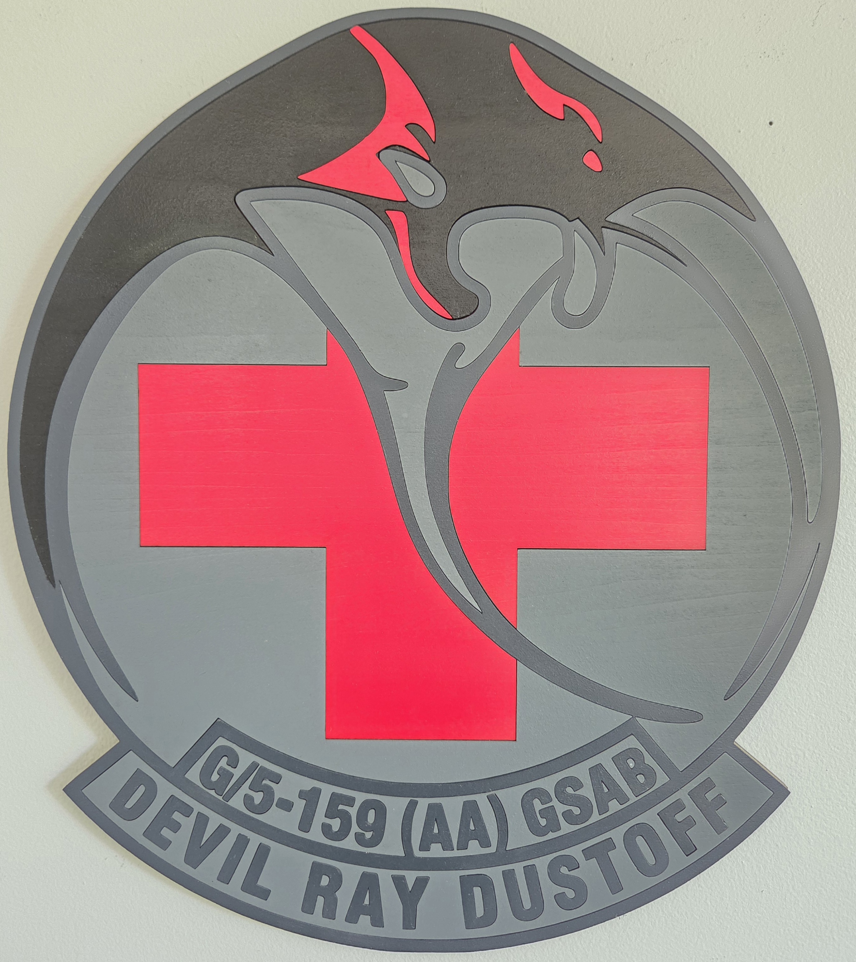 Devil Ray Dustoff medical aviation plaque