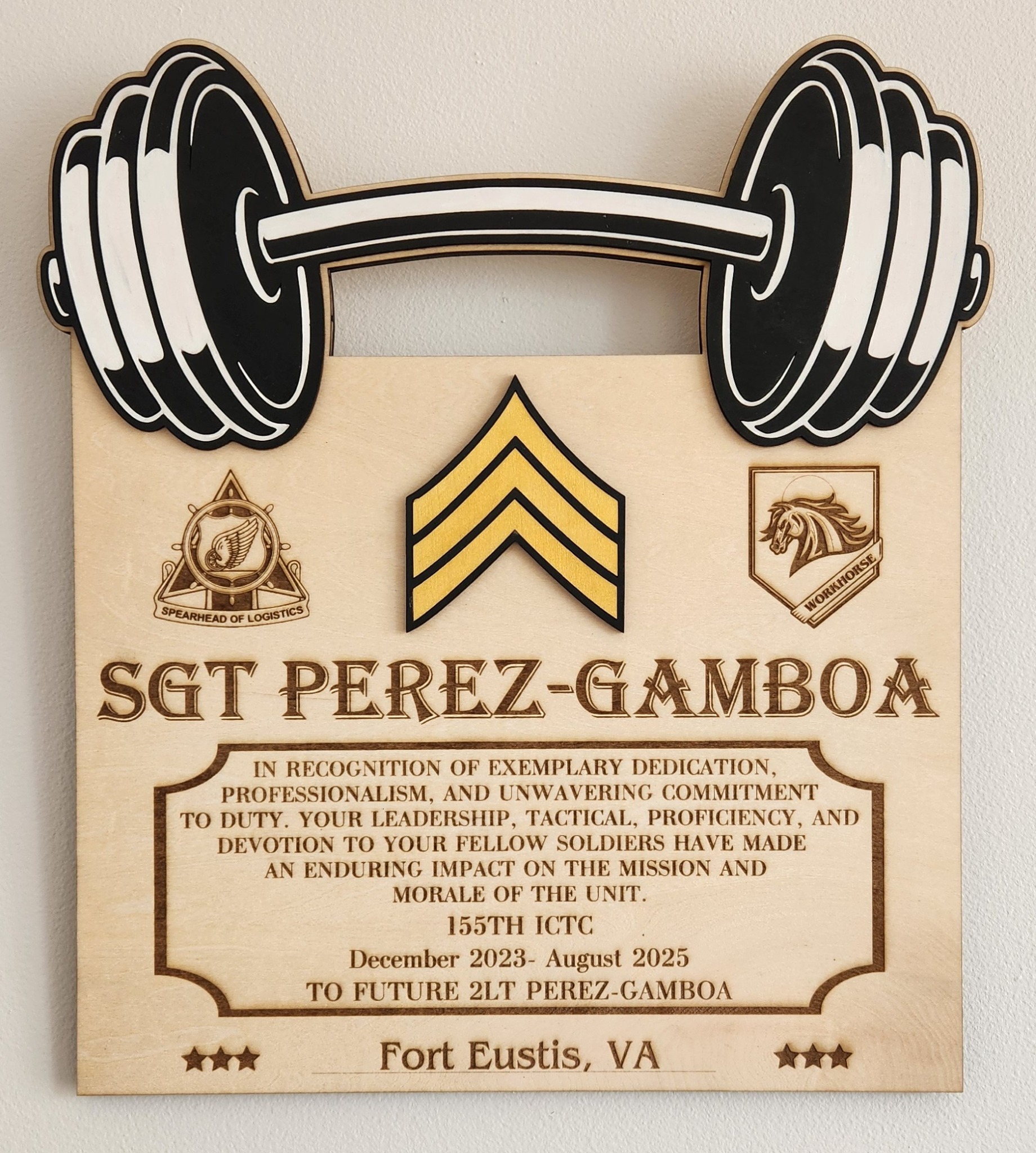 Strength & Service Recognition Plaque