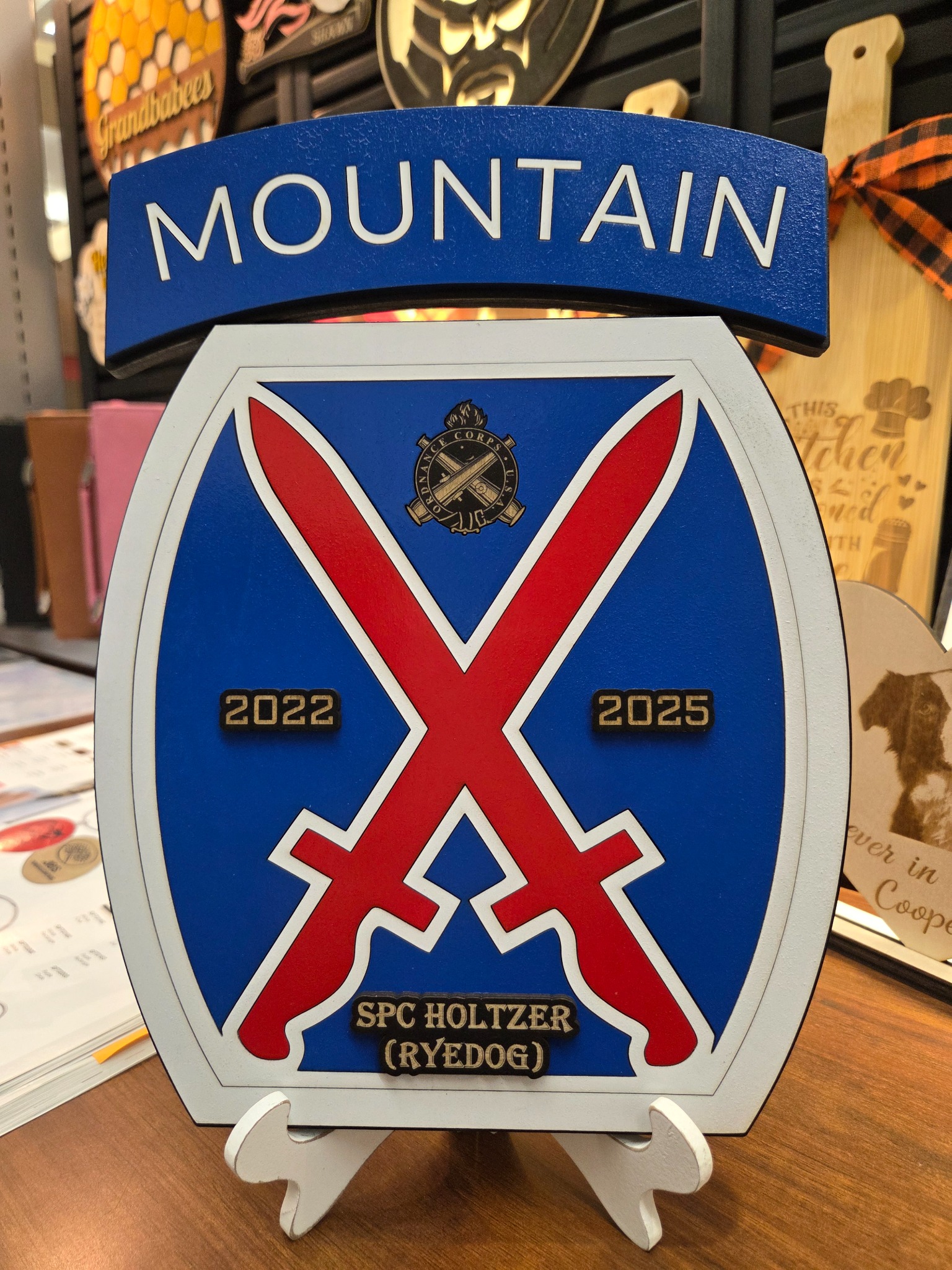 Division Crest Display